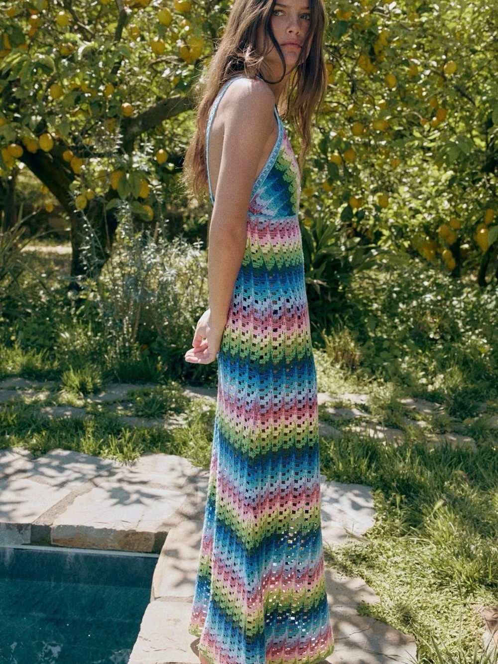 Zara Long Knit Strap Dress — Size S (NWOT)